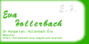 eva hollerbach business card